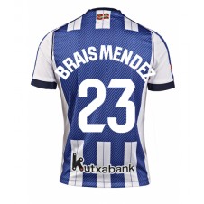 Real Sociedad Brais Mendez #23 Hjemmedrakt 2025-26 Kortermet